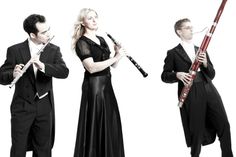 Tomo Jäckle (Flöte), Frederike Timmermann (Oboe) und Jacob Karwath (Fagott)...
